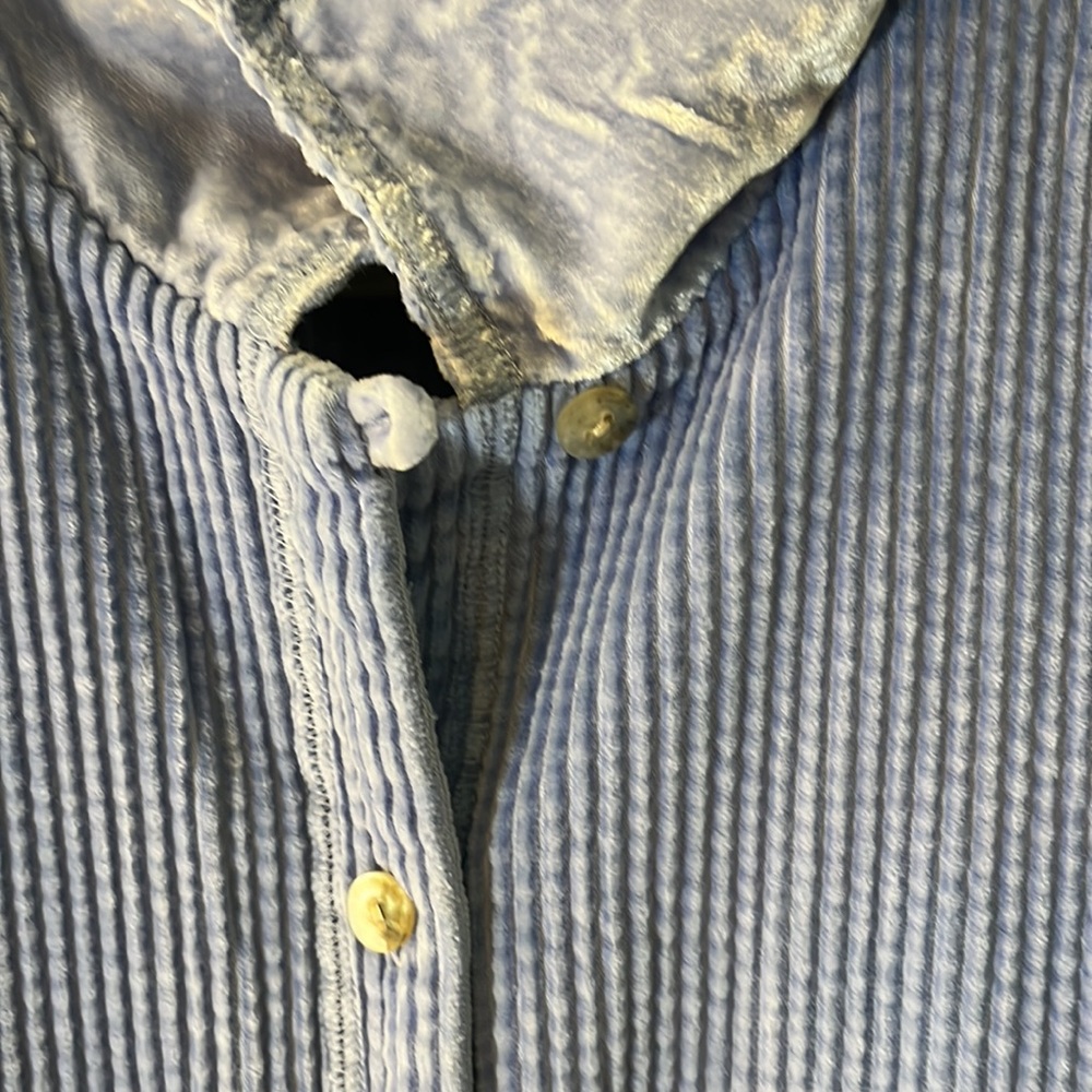 J Jill Blue Corduroy Button-Up Shirt - Picture 4 of 6